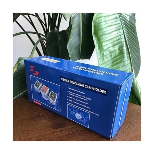 Yuanhe Bandeja de cartas giratoria de 9 cubiertas tarjetero_2