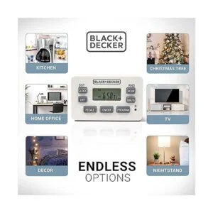 BLACKDECKER Temporizadores de luz programables para_4
