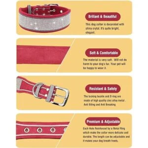 IDOLPET Collar de perro con diamantes de imitación_5