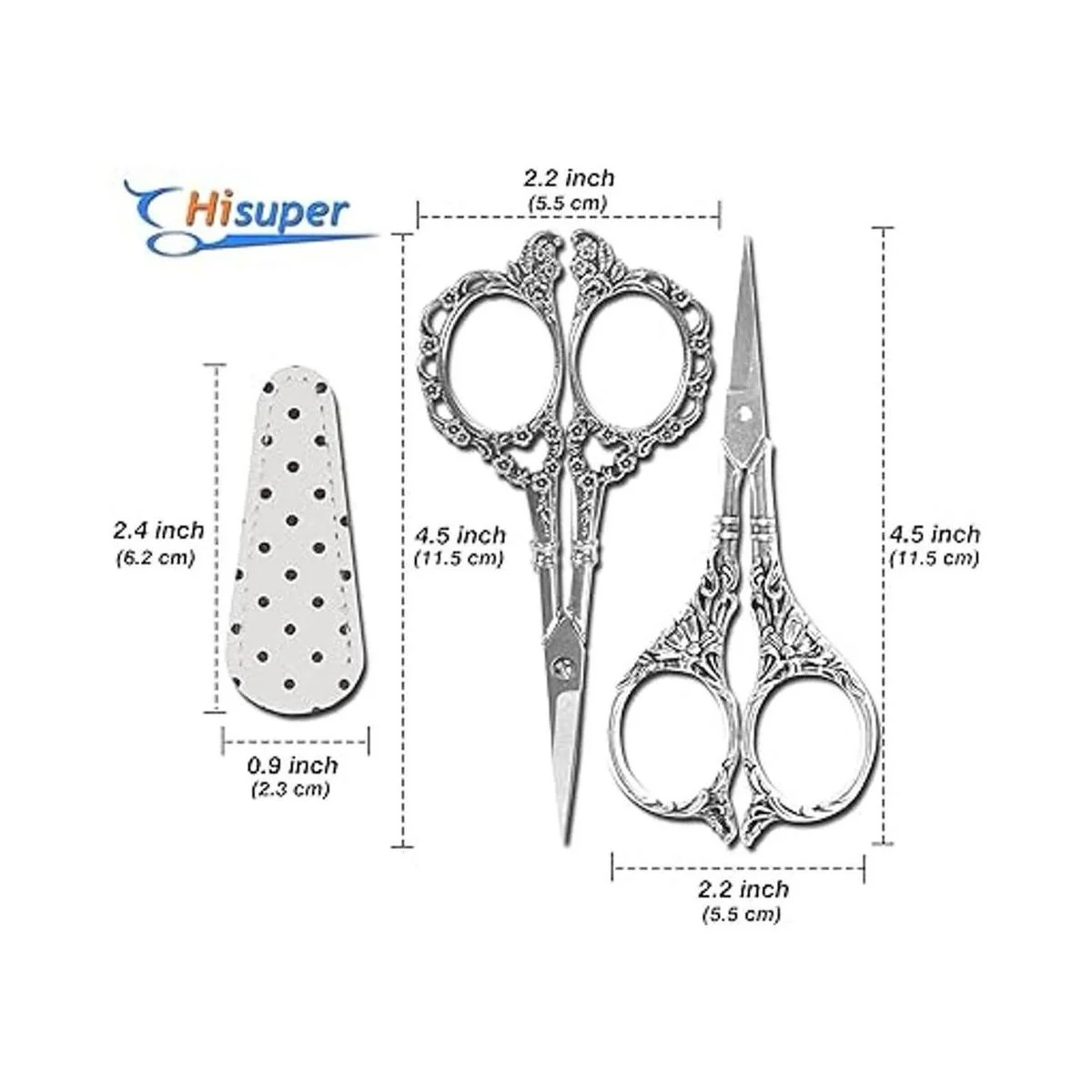 Hisuper 2 pares de tijeras de manualidades de 4.5_2