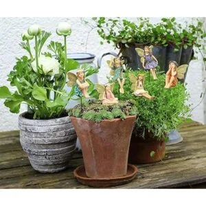FANWNKI Fairy Garden Juego de 6 figuras de hadas de_5