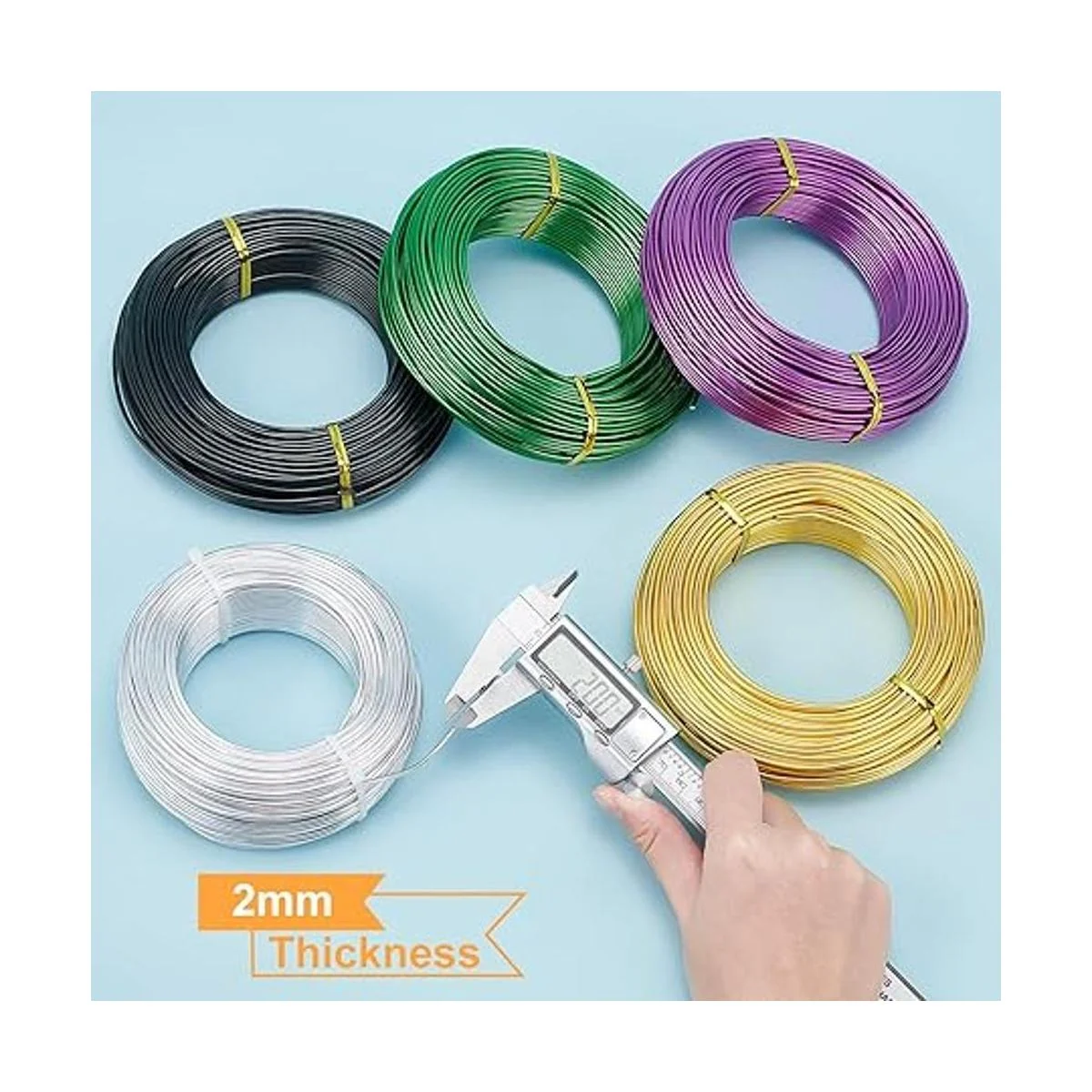 BENECREAT Alambre de aluminio de calibre 12 de 180 pies_2