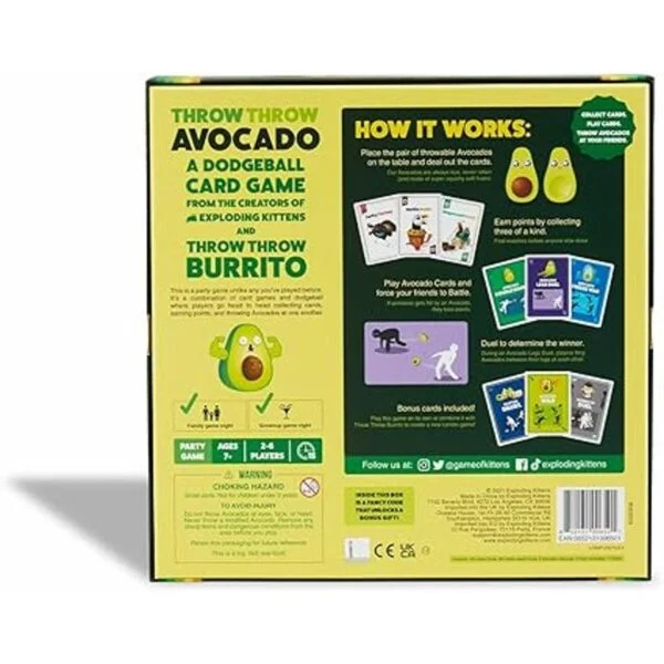 Throw Throw Avocado por Exploding Kittens Una secuela del_4