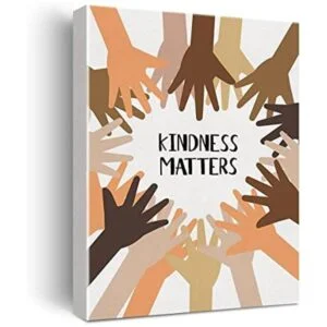 Kindness Matters Diversity Classroom Lienzo decorativo de_1