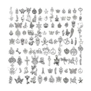 Juego de 110 dijes colgantes de cristal cuentas colgantes_2