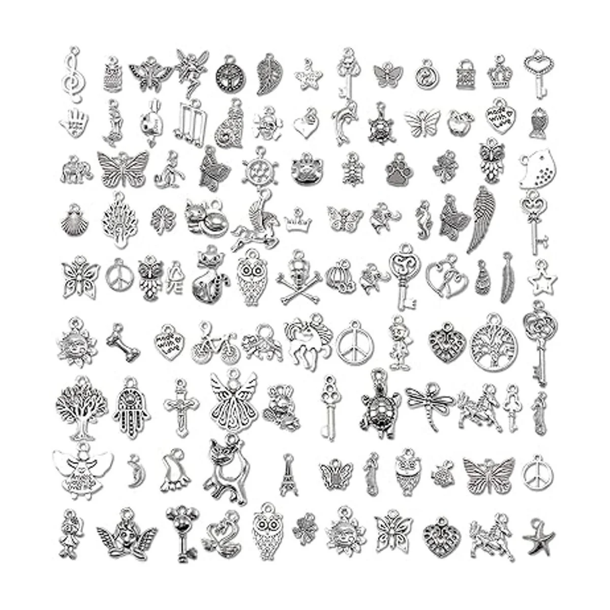 Juego de 110 dijes colgantes de cristal cuentas colgantes_2