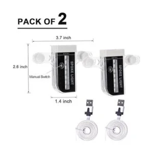 Solhice 2 luces LED recargables para rueda de bicicleta_7