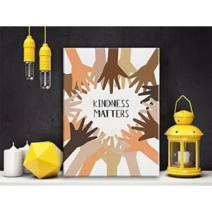 Kindness Matters Diversity Classroom Lienzo decorativo de_4