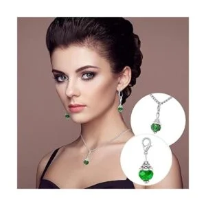 Juego de 110 dijes colgantes de cristal cuentas colgantes_6