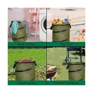 Bote de basura para camping cubo de basura desplegable o_7