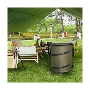 Bote de basura para camping cubo de basura desplegable o_6