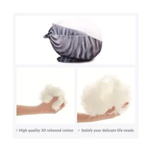 ARELUX Almohada de felpa de gato gordito de 15.7 pulgadas_6