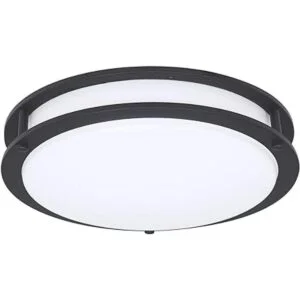 Luz de techo LED regulable de 10 pulgadas color negro_1