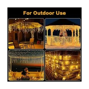 Techip 400 luces LED de carámbanos impermeables para_2