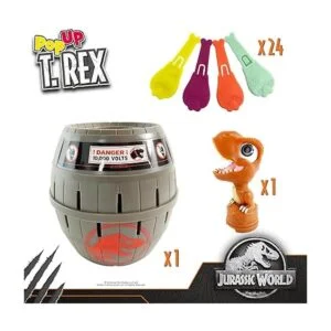 TOMY Jurassic World Pop Up TRex Juego de dinosaurios para_6
