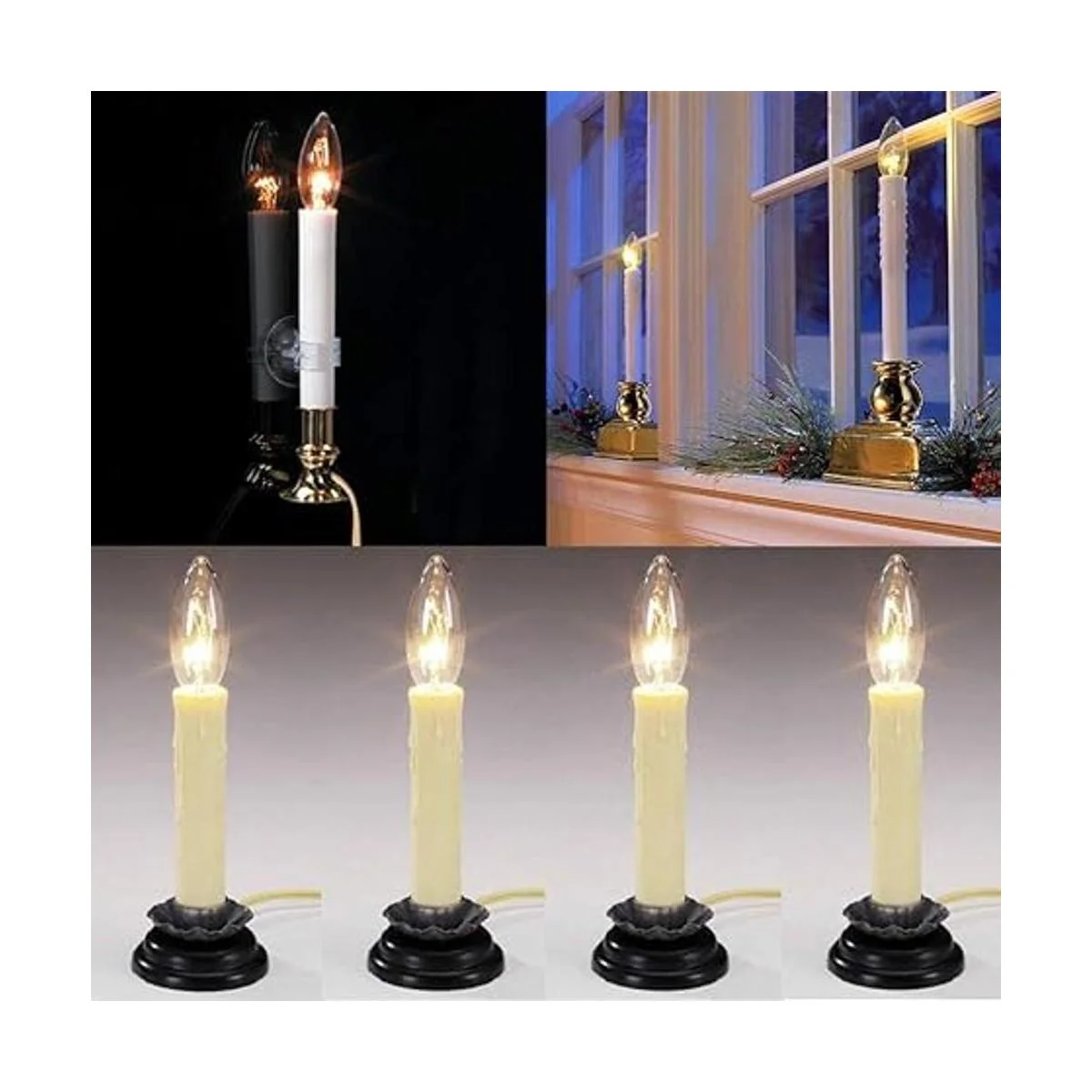 Paquete de 25 bombillas de repuesto de candelabro con_3