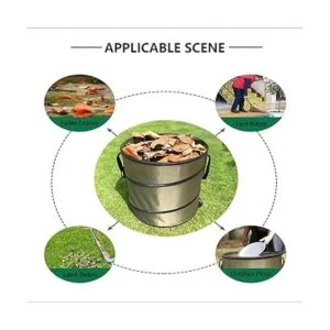 Bote de basura para camping cubo de basura desplegable o_3