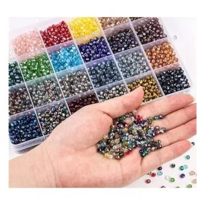 Suhome 4800 cuentas de cristal galvanizadas de 24 colores_5
