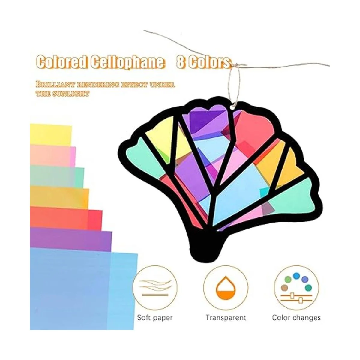 12 piezas de papel de Acción de Gracias para niños kit de_3