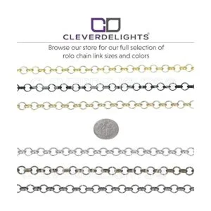 CleverDelights Cadena Rolo a granel Enlace de 14 64_4