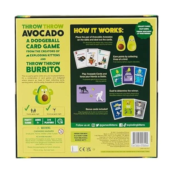 Throw Throw Avocado por Exploding Kittens Una secuela del_3