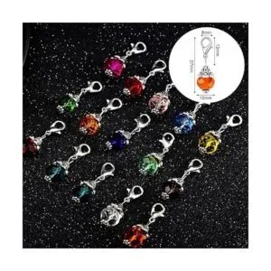 Juego de 110 dijes colgantes de cristal cuentas colgantes_3