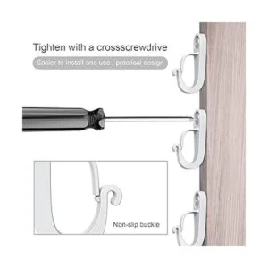 Paquete de 28 ganchos para colgar en Q ganchos con rosca_7