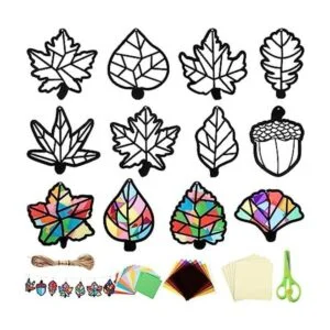 12 piezas de papel de Acción de Gracias para niños kit de_1
