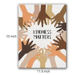 Kindness Matters Diversity Classroom Lienzo decorativo de_2