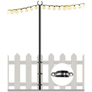 Eazielife Postes para tiras de luces de 10 pies para_1
