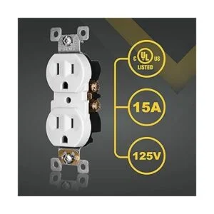 Faith Paquete de 10 Tomacorriente de receptáculo dúplex_2