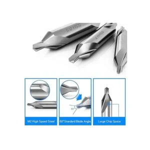 Juego de 7 brocas centrales M2 de acero de alta velocidad_3