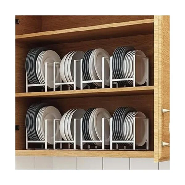Organizador de 2 soportes para platos estante de metal_7