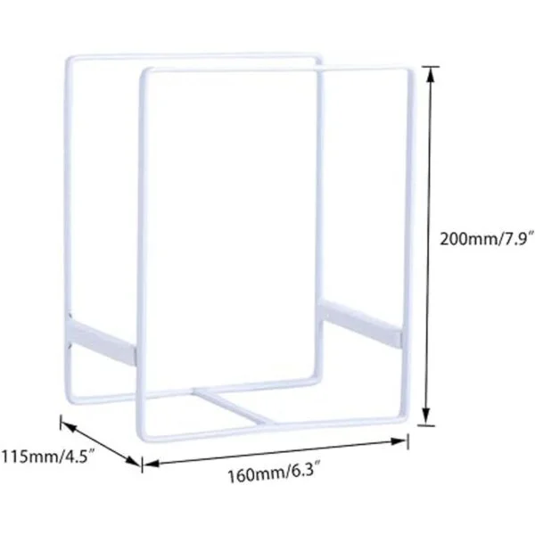Organizador de 2 soportes para platos estante de metal_2