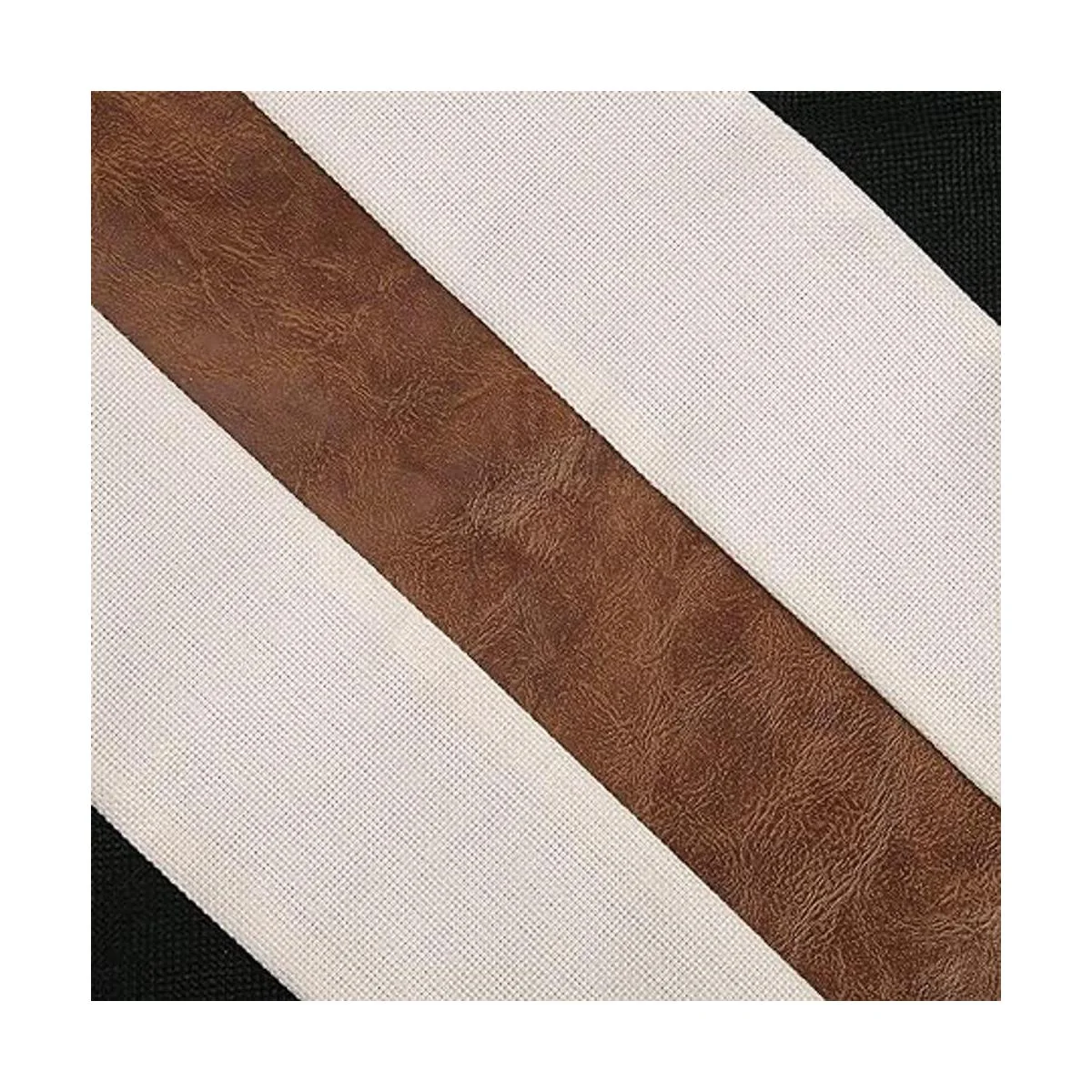 JASEN Juego de 2 fundas de almohada de piel sintética y_4