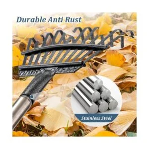 Rastrillo de hojas para jardinería rastrillo de jardín_4