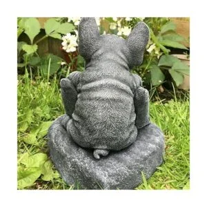 EKDJKK Bulldog Estatua de resina de animal diseño de_7