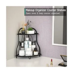 Organizador de fregadero de baño esquinero de 2 niveles_7