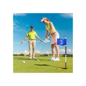 Bandera de golf de 3 piezas con tubo insertado bandera de_4