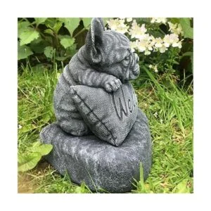 EKDJKK Bulldog Estatua de resina de animal diseño de_5