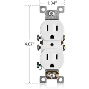Faith Paquete de 10 Tomacorriente de receptáculo dúplex_5