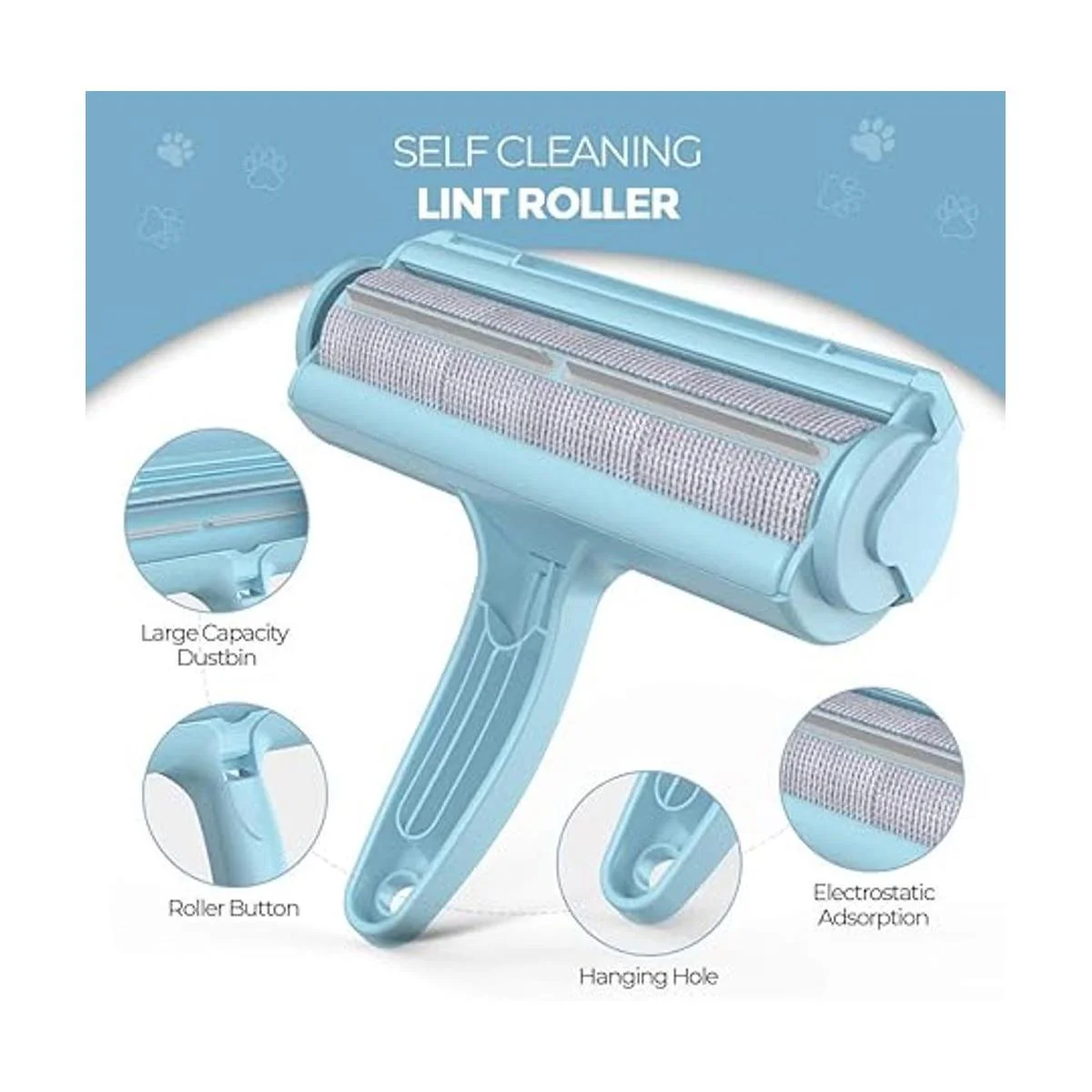 DELOMO Pet Hair Remover Roller Dog Cat Fur Remover with_2