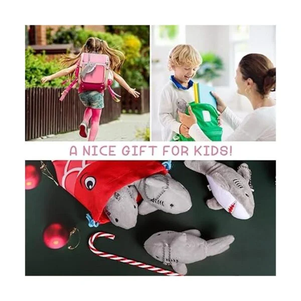 12 juguetes de peluche pequeños de tiburón suave regalos_6