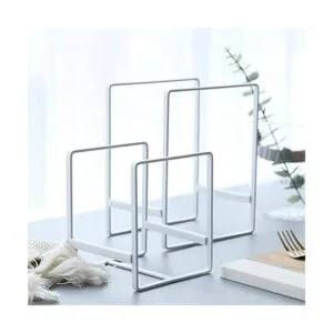 Organizador de 2 soportes para platos estante de metal_3