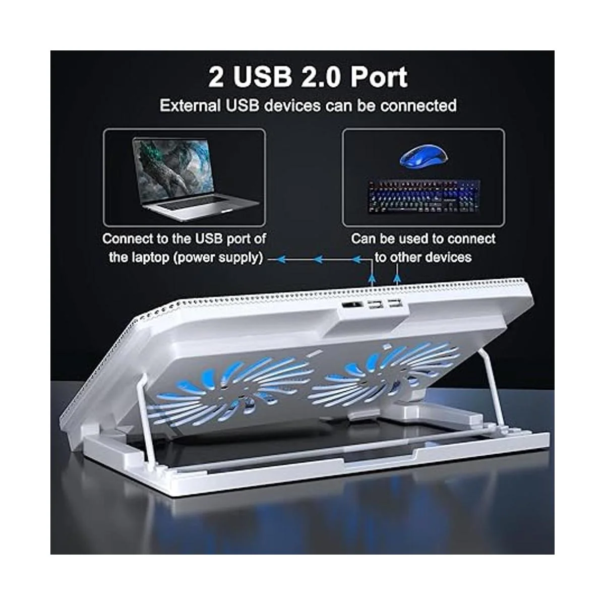 LIENS Almohadilla de refrigeración para laptop con altura_3