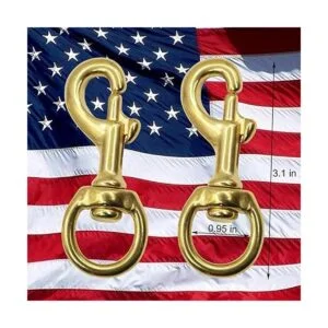 EKEV Clips para cuerda 4 unidades latón de bronce de_2