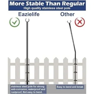 Eazielife Postes para tiras de luces de 10 pies para_2