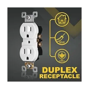 Faith Paquete de 10 Tomacorriente de receptáculo dúplex_3