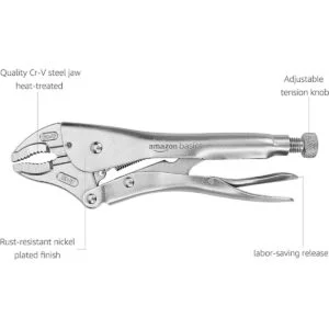 Juego de 5 alicates de bloqueo CRV y cortadores de alambre_2