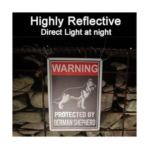 Signo de pastor alemán señal de advertencia para perro_5